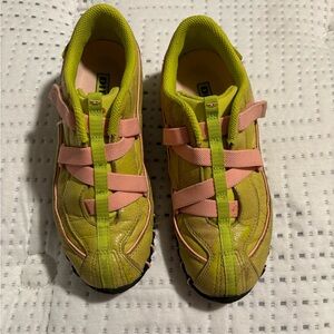 Diesel Lime Green Explorer sneakers size 6